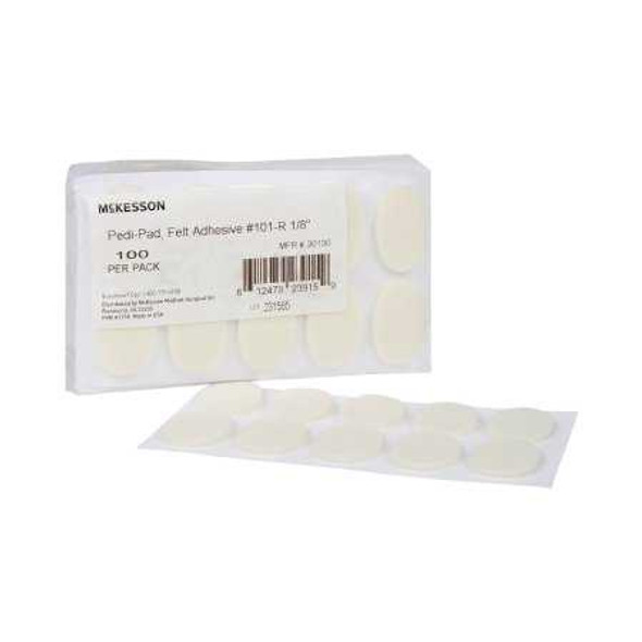 Protective Pad McKesson Pedi-Pad Size 101-Regular Adhesive Foot 30130 Case/2000 18-9152 MCK BRAND 1111071_CS