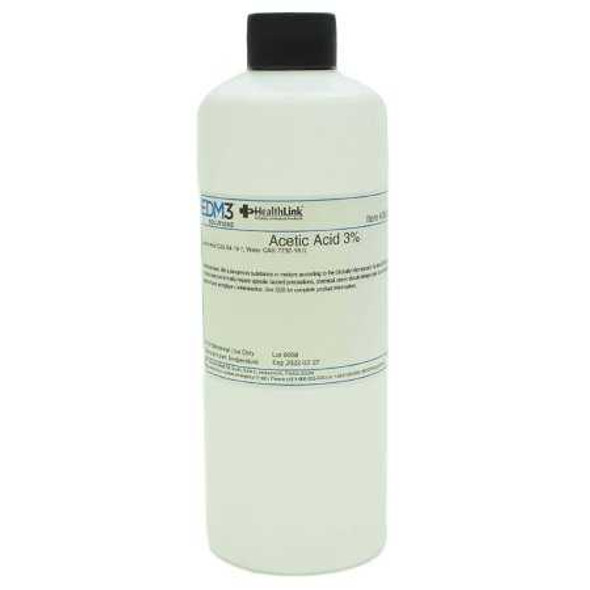 Chemistry Reagent Acetic Acid ACS Grade 3% 16 oz. 400420 Each/1 DVS04329 EDM 3 LLC 439348_EA