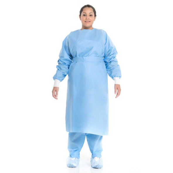 Protective Procedure Gown Large Blue NonSterile Disposable 69025 Each/1 16-SNT1C2705 O&M Halyard Inc 342890_EA