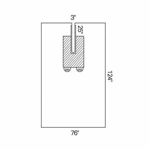 EENT Drape EENT Split Drape 76 W X 124 L Inch Sterile 89358 Each/1 0168L18 O&M Halyard Inc 314239_EA