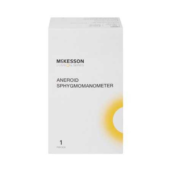 Aneroid Sphygmomanometer with Cuff McKesson Deluxe 2-Tubes Pocket Size Hand Held Adult Large Cuff 720-12XORMM Each/1 Y5149 MCK BRAND 1067608_EA