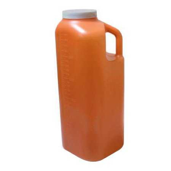 24 Hour Urine Specimen Collection Container 4-1/2 X 6-5/16 X 9-5/8 Inch HDPE 3 000 mL 101 oz. Screw Cap Unprinted NonSterile 0803-2700 Case/40 132019012 OakRidge Products 1039891_CS