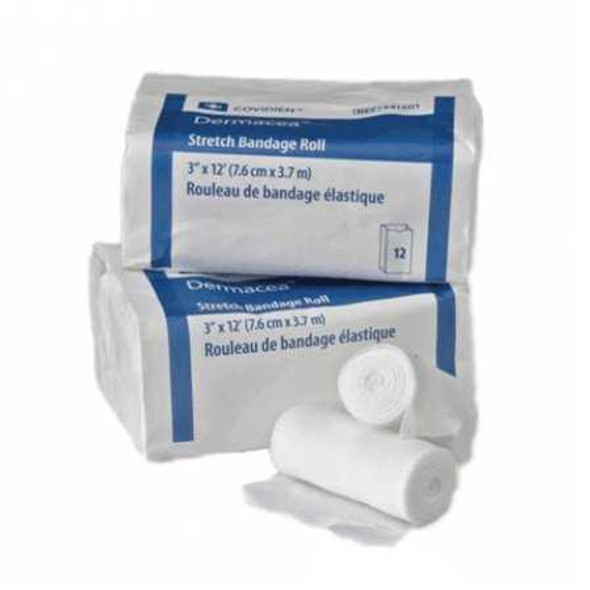 Conforming Bandage Dermacea Cotton / Polyester 1-Ply 3 Inch X 4 Yard Roll Shape NonSterile 441501 Each/1 1821 Cardinal 516682_EA