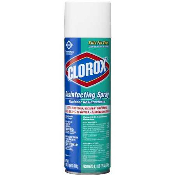 Clorox Commercial Solutions Surface Disinfectant Alcohol Based Aerosol Spray Liquid 19 oz. Can Fresh Scent NonSterile 38504CT Each/1 256040 THE CLOROX COMPANY 585450_EA