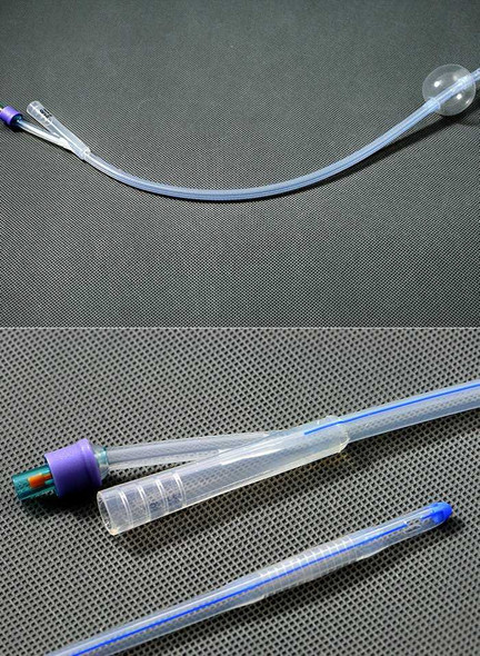 Foley Catheter AMSure 2-Way Standard Tip 5 cc Balloon 16 Fr. Silicone AS41016S Box/10 6716 Amsino International 650157_BX
