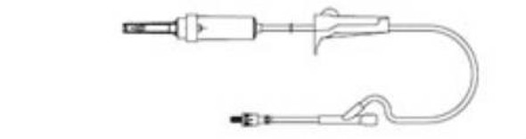 Primary Administration Set AmSafe 60 Drops / mL Drip Rate 72 Inch Tubing 1 Port 607201 - Case of 50 607201 Amsino International 688232_CS