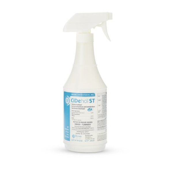 CiDehol® ST Surface Disinfectant Cleaner Alcohol Based Trigger Spray Liquid 16 oz. Bottle Alcohol Scent Sterile 8316 Case/12
