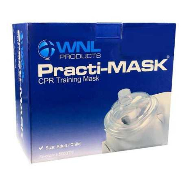 CPR Trainer with Training Valve Combo Practi-MASK® Adult / Child 5000TM Box of 10 WHO-PUR-003 Practi-MASK® 1070992_BX