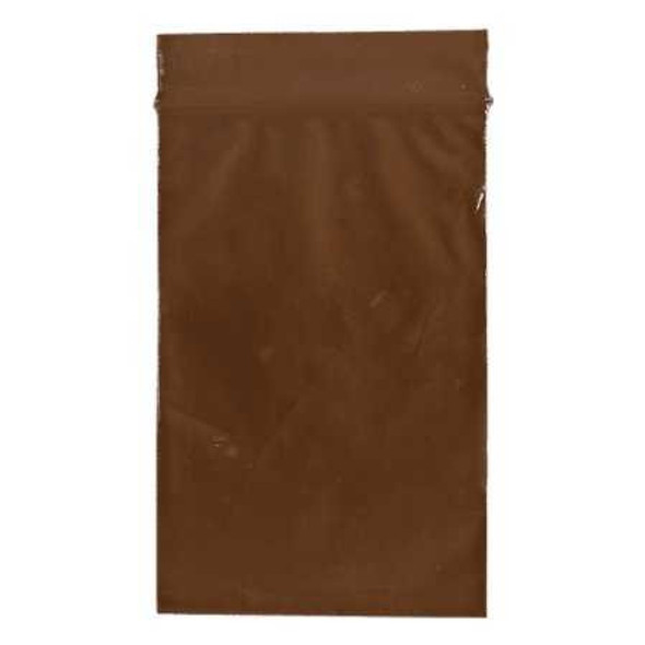 Reclosable Bag 2-1/2 x 9 Inch Plastic Amber Zipper Closure Q200 Case of 1000 06C5560 RD Plastics Company 405305_CS