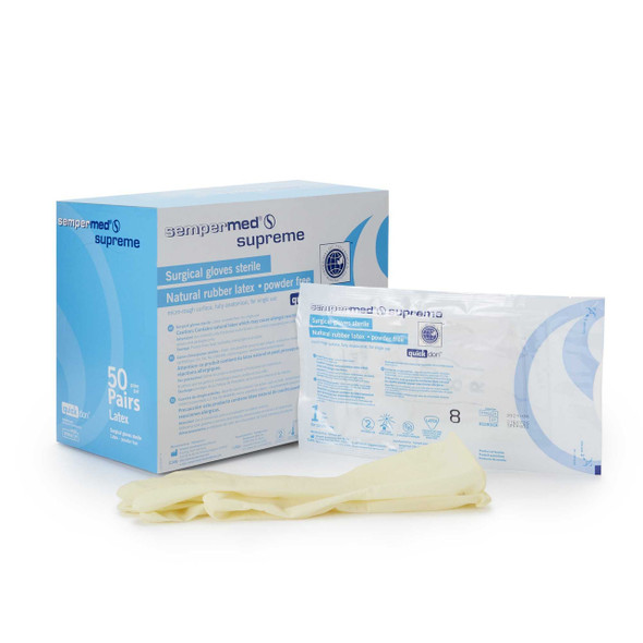 Sempermed Supreme Latex Surgical Glove Size 8 Ivory SPFP800 Sempermed® Supreme 554115_BX
