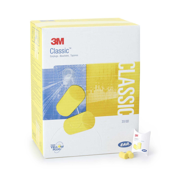 Ear Plugs 3M™ E-A-R™ Classic™ Cordless One Size Yellow 310-1001 Box of 1 310-1001 3M™ E-A-R™ Classic™ 650987_BX