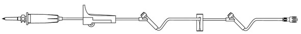 Primary IV Administration Set BBraun™ Gravity 2 Ports 15 Drops / mL Drip Rate Without Filter 97 Inch Tubing Solution Without Flow Regulator NF1150 Pack of 1 NF1150 BBraun™ 280922_EA