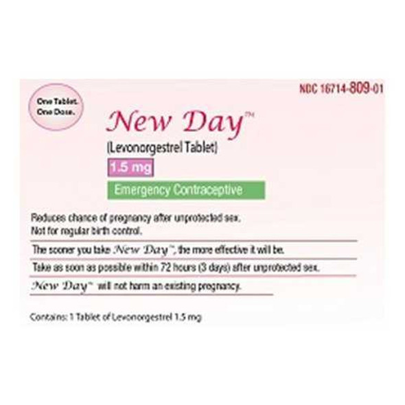 Birth Control Pill New Day 1.5 mg Strength 16714080901 Bottle of 1 16714080901 New Day 1114675_BT