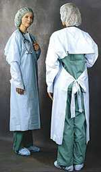 Protective Procedure Gown One Size Blue NonSterile AAMI Level 3 Disposable 235 Pack of 1 235 BUSSE HOSPITAL DISPOSABLES 412663_EA