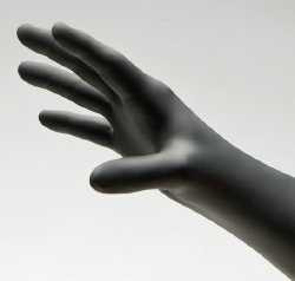 Exam Glove NitriDerm® Ultra Black X-Small NonSterile Nitrile Standard Cuff Length Textured Fingertips Black Chemo Tested / Fentanyl Tested 187050 Case of 1000 187050 NitriDerm® Ultra Black 887837_CS