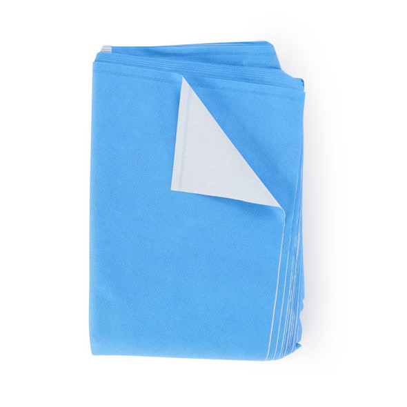 QUICK CHECK* H600 Sterilization Wrap White / Blue 48 x 48 Inch Dual Layer SMS Polypropylene Steam / EO Gas / Hydrogen Peroxide 34147 Pack of 24 34147 QUICK CHECK* H600 810877_PK