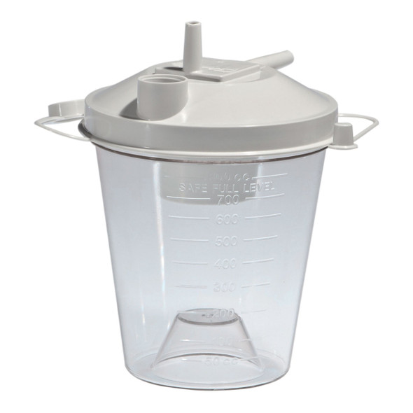 Suction Canister with Sealing Lid – 800 mL, NonSterile – Case of 48