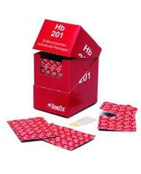 Hematology Reagent Microcuvette HemoCue® Hb 201 Hemoglobin (Hb) For HemoCue Photometers 100 Tests 111732 Box of 100 111732 HemoCue® Hb 201 1220109_BX