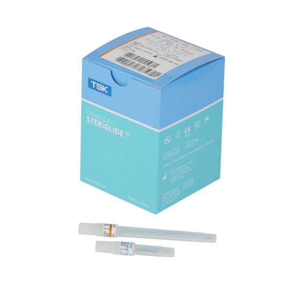 Aesthetic Microcannula SteriGlide® 2 Inch Length 25 Gauge Regular Wall Without Safety TSK2550SG Box of 20 TSK2550SG SteriGlide® 1015405_BX