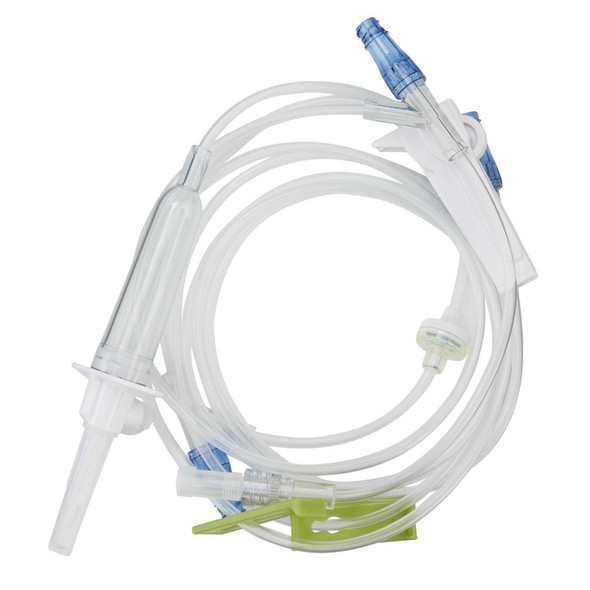 Primary IV Administration Set LifeShieldÂ® Gravity 3 Ports 15 Drops / mL Drip Rate Without Filter 100 Inch Tubing 1266428 - Pack of 1 1266428 LifeShield® 534328_EA