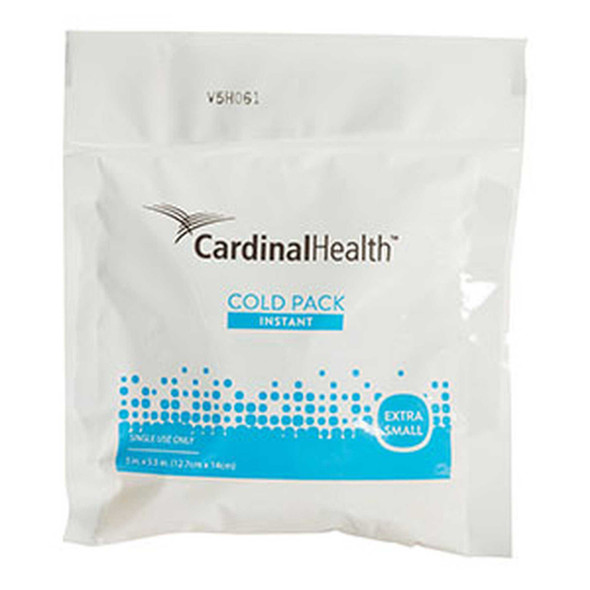 Instant Cold Pack Cardinal Health™ General Purpose X-Small 5 x 5-1/2 Inch Plastic / Ammonium Nitrate / Water Disposable 103B Case of 50 103B Cardinal Health™ 775046_CS