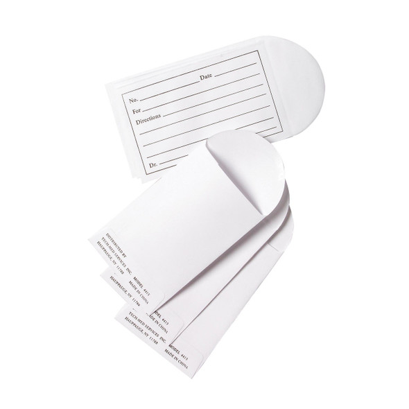 Pill Envelope Tech-Med White 3½ x 2¼ Inch 4415 Box of 1000 4415 Tech-Med 771690_BX