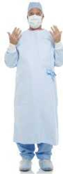 Non-Reinforced Surgical Gown with Towel Evolution 4 X-Large Blue Sterile AAMI Level 4 Disposable 95021 Pack of 1 95021 Evolution 4 481848_EA