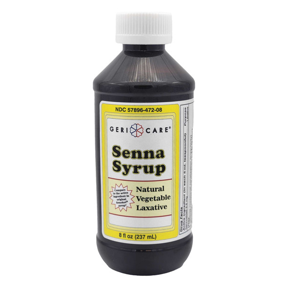 Laxative Geri-Care® Syrup 8 oz. Senna Leaf Extract Q451-08-GCP Case of 24 Q451-08-GCP Geri-Care® 1211710_CS