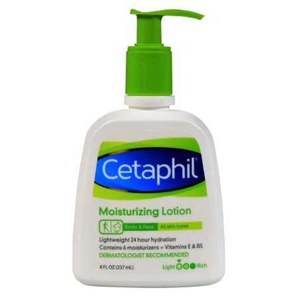 Hand and Body Moisturizer Cetaphil® 8 oz. Bottle Unscented Lotion 30299024132 Pack of 1 30299024132 Cetaphil® 1204831_EA