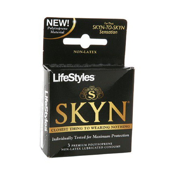 Condom Lifestyles Skyn Lubricated 3 per Box