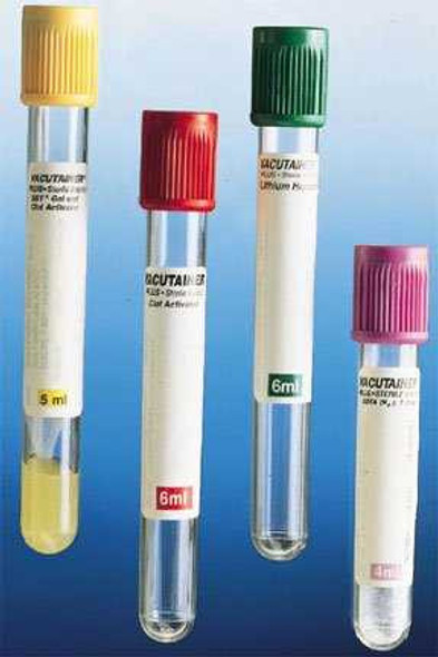 BD Vacutainer® SST™ Venous Blood Collection Tube Clot Activator / Separator Gel Additive 8.5 mL Conventional Closure Plastic Tube 0268396 Pack of 100 268396 BD Vacutainer® SST™ 639852_PK