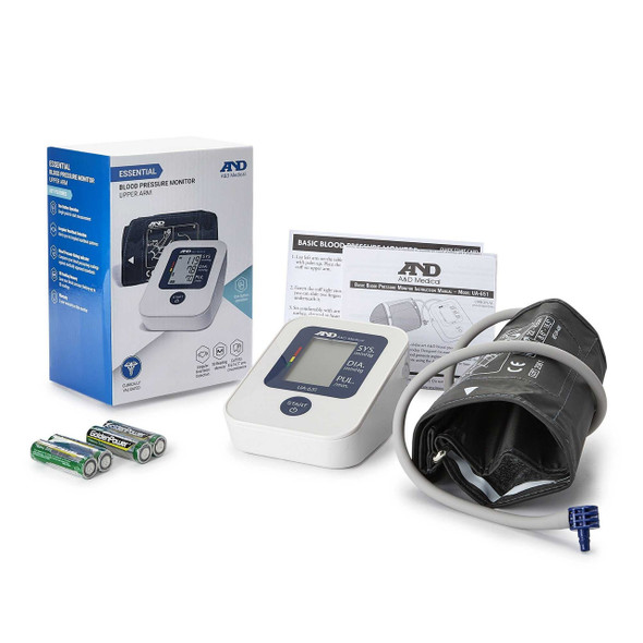 Home Automatic Digital Blood Pressure Monitor A&D Medical Wide Range Nylon Cuff 22 - 42 cm Desk Model UA-651 Pack of 1 UA-651 A&D Medical 1149684_EA