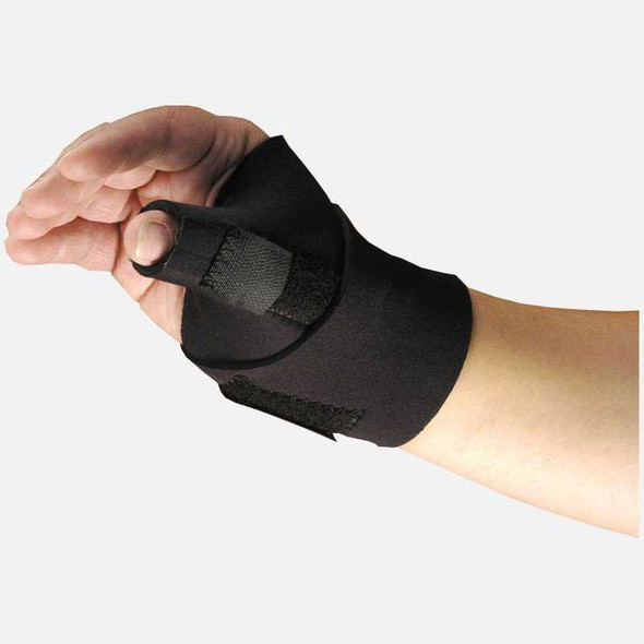 Thumb Brace Modabber Adult Regular Hook and Loop Strap Closure Left or Right Hand Black 5803-BLK Modabber 570657_EA