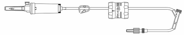 Primary IV Administration Set MedStream Gravity 1 Port 20 Drops / mL Drip Rate 15 Micron Filter 92 Inch Tubing Solution Flow Regulator MS750E Pack of 1 MS750E MedStream 1145010_EA