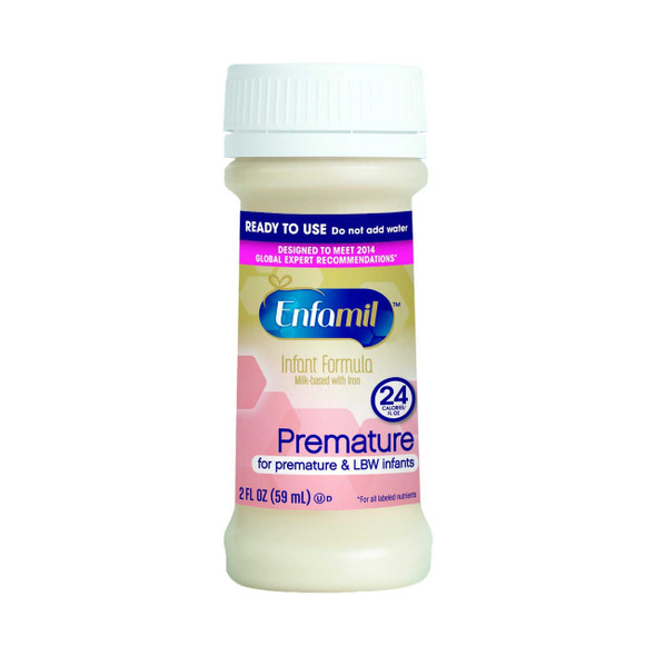 Infant Formula Enfamil® Premature 24 Cal Unflavored 2 oz. Nursette Bottle Liquid Milk-Based Premature 156301 Pack of 6 156301 Enfamil® Premature 24 Cal 995009_PK
