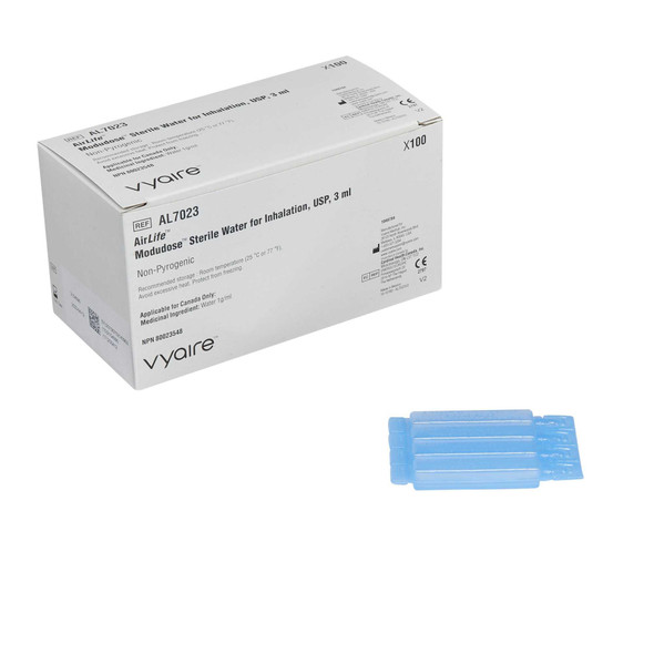 AirLife Modudose Sterile Water Liquid for Inhalation 3 mL – AL7023, Case of 1000 AL7023 AirLife® Modudose® 747294_CS