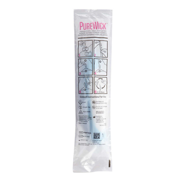 Female External Catheter PureWick™ 10 L X1.5 W Inch PWFX30 Case of 30 PWFX30 PureWick™ 1158749_CS