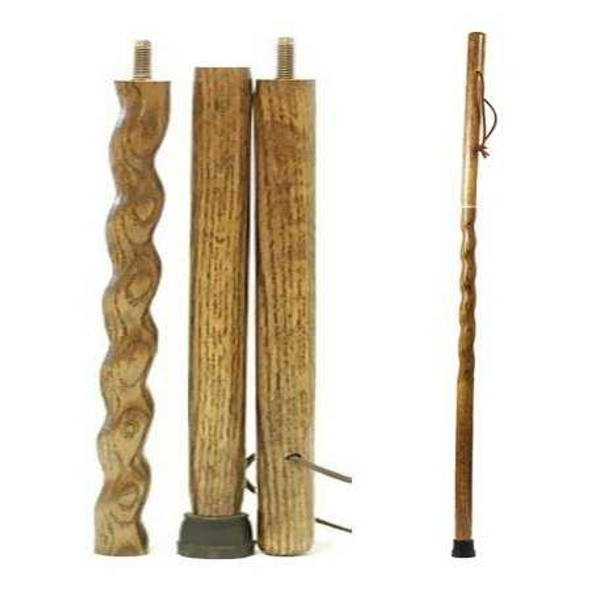Walking Stick Brazos™ Twisted Traveler's Stick Wood 55 Inch Height Tan Oak 602-3000-1326 Pack of 1 602-3000-1324 Brazos™ Twisted Traveler's Stick 1229061_EA
