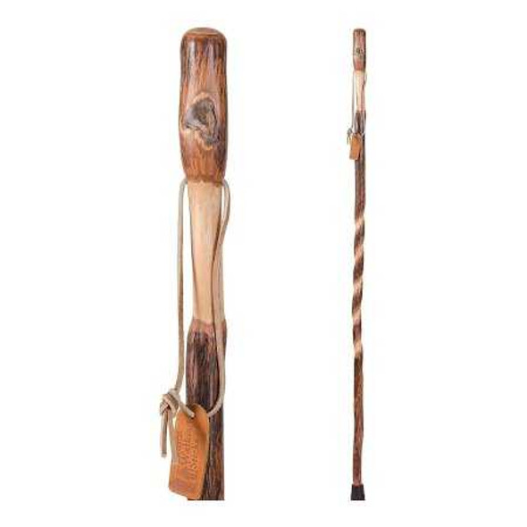 Walking Stick Brazos™ Twisted Wood 58 Inch Height Hickory 602-3000-1282 Pack of 1 602-3000-1281 Brazos™ Twisted 1229015_EA
