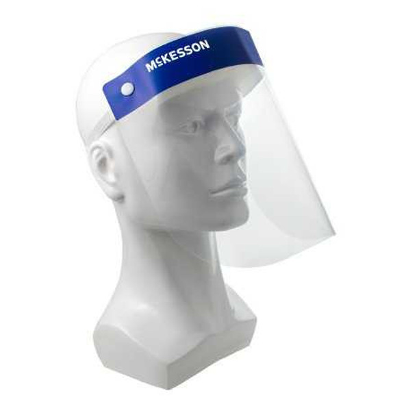 Face Shield McKesson One Size Full Length Anti-fog Disposable NonSterile 16-GDF-01 Bag of 10 16-GDF-01 McKesson 1183737_BG