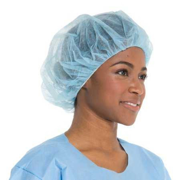 Bouffant Cap Halyard X-Large Blue Elastic Closure 69803 Case of 500 69803 Halyard 567406_CS
