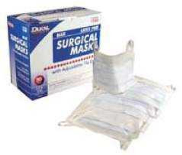 Surgical Mask Dukal® Pleated Earloops One Size Blue NonSterile ASTM Level 1 Adult 1541 Case of 300 1541 Dukal® 697435_CS