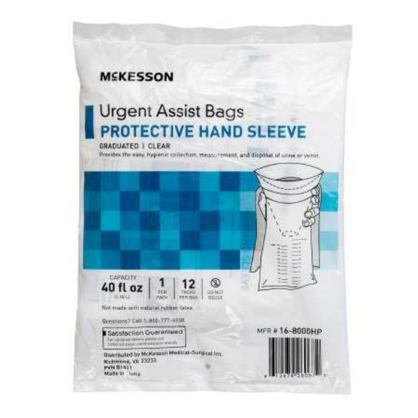 Emesis Bag McKesson 40 oz. Clear 16-8000HP Pack of 1 16-8000HP McKesson 1196445_EA