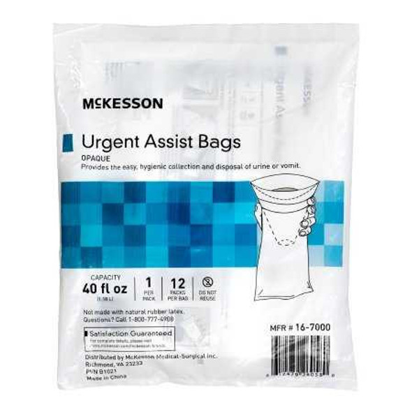 Emesis Bag McKesson 40 oz. White 16-7000 Pack of 1 16-7000 McKesson 1196425_EA