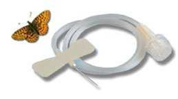 Scalp Vein Infusion Set SecureTouch™ 19 Gauge 3/4 Inch 12 Inch Tubing Without Port 26702 Box of 50 26702 SecureTouch™ 323574_BX