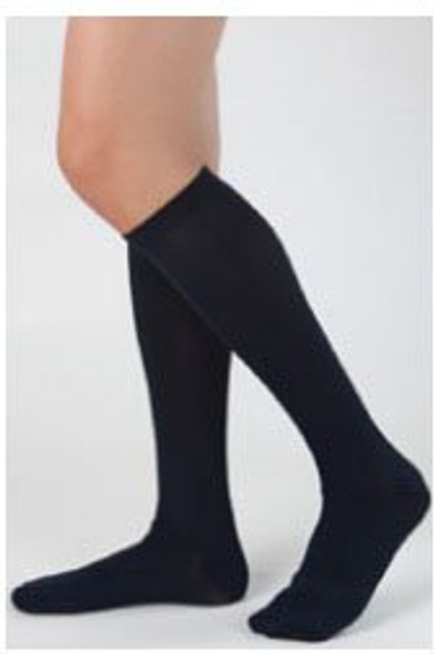 Compression Stocking Health Support® Knee High Size E / Regular Black Closed Toe 201504 Pair/1