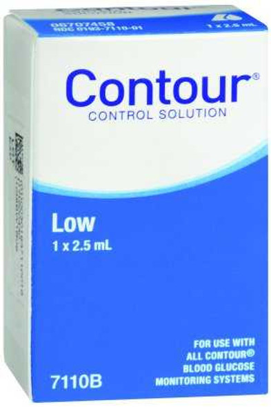 Blood Glucose Control Solution Contour® 2.5 mL Low Level 7110 Kit/1 7110 Contour® 1039396_KT