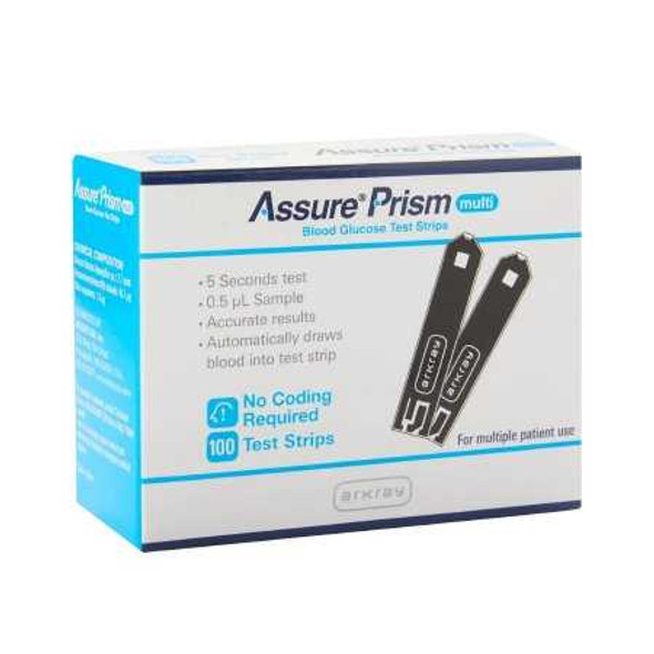 Blood Glucose Test Strips ASSURE® Prism Multi 50 per Box 532050 Case of 600 532050 Assure® Prism Multi 1240086_CS