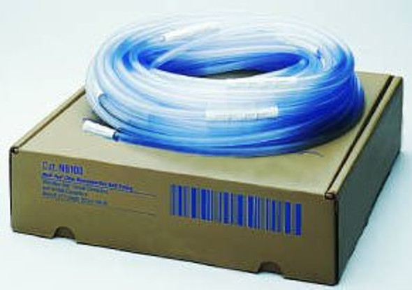 Suction Tubing Medi-Vac® Non-Conductive NonConductive Plastic 1/4 Inch I.D. 12 Foot Length Sterile Maxi-Grip and Male / Male Connector N612 Case/25