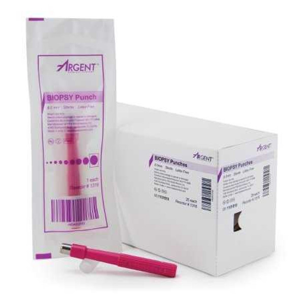 Biopsy Punch McKesson Argent™ Dermal 8 mm 16-1316 Pack of 1 16-1316 McKesson Argent™ 1175178_EA